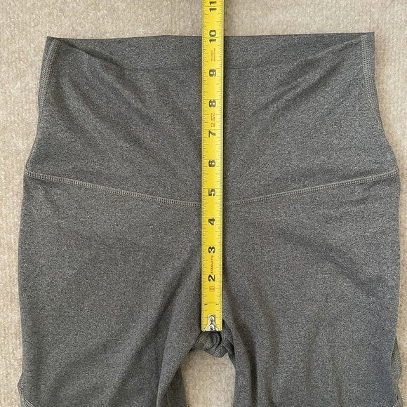 Aerie Leggings Womens Small Gray Peach Workout Pants Skinny Stretch Mesh - Picture 7 of 12